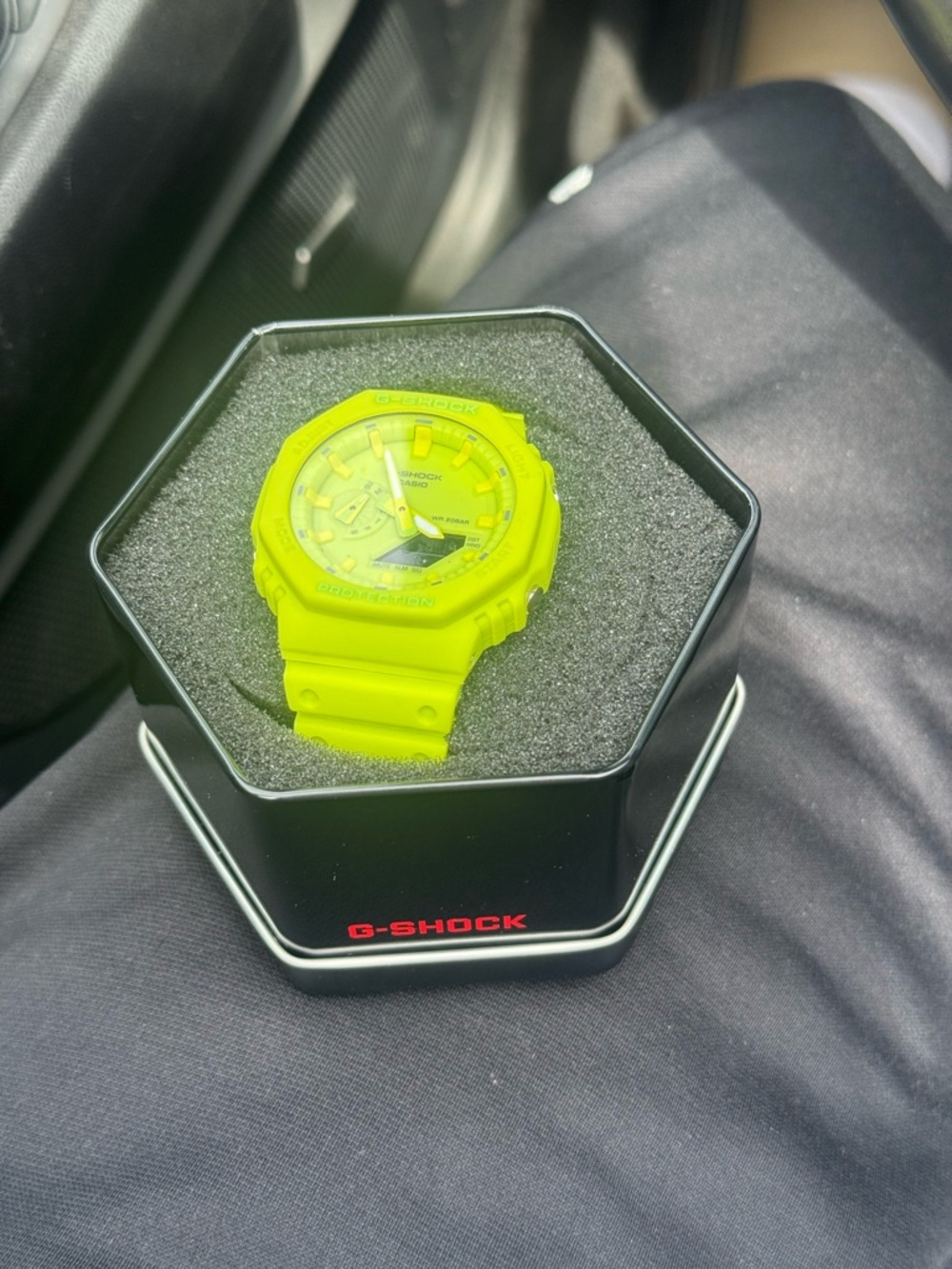 G-Shock Neon Lime Green Resin Sport Watch